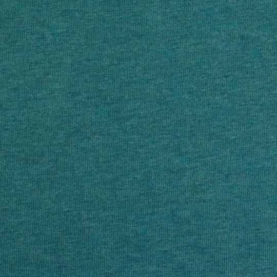 50cm Heike Bündchenstoff melange hellpetrol