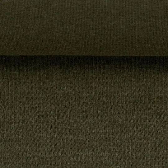 50cm Heike Bündchenstoff melange khaki