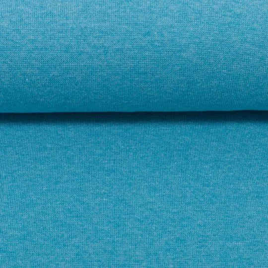 50cm Heike Bündchenstoff melange türkis