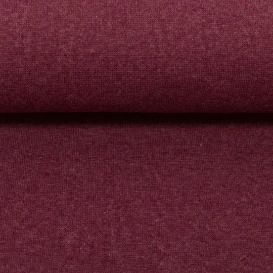 50cm Heike Bündchenstoff melange bordeaux
