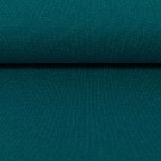 50cm Heike Bündchenstoff petrol glatt