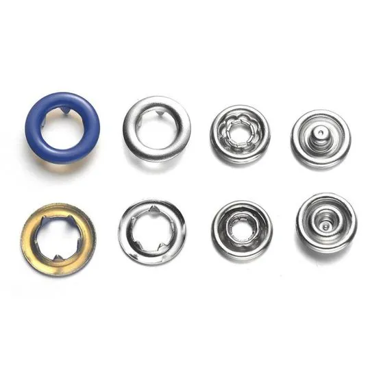 BabySnap Jersey-Ringdruckknöpfe dunkelblau