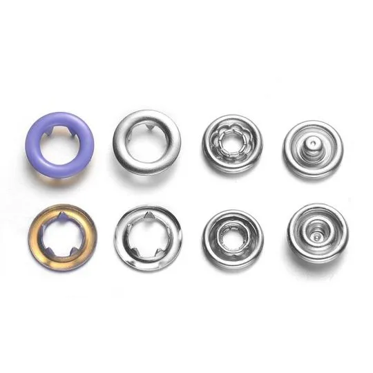 BabySnap Jersey-Ringdruckknöpfe flieder