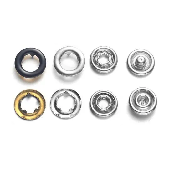 BabySnap Jersey-Ringdruckknöpfe schwarz