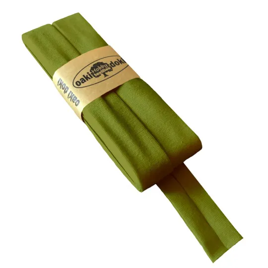 3m Jersey-Schrägband 20mm khaki grün