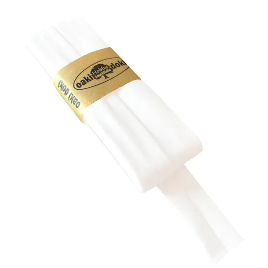 3m Jersey-Schrägband 20mm reinweiß