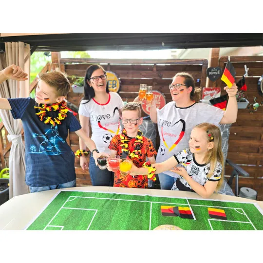 Swafing Jersey Panelstoff Fussball hellgrau-meliert 85x150cm