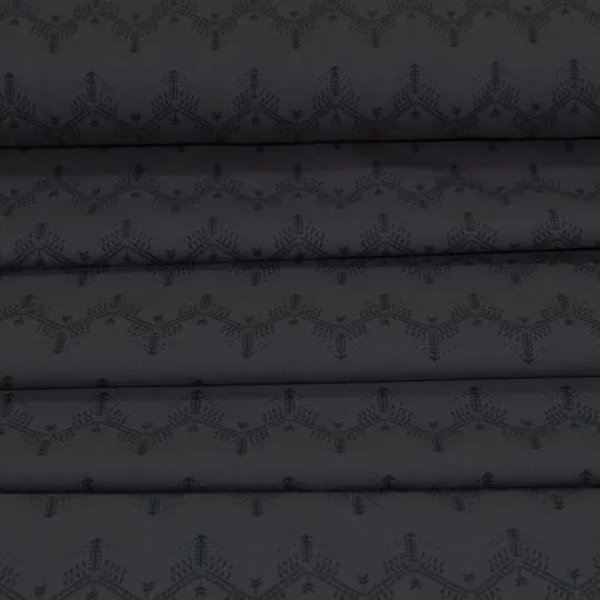 50cm Jerseystoff Zickzack grau-schwarz