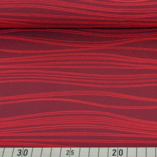 50cm Jerseystoff Frequenz rot