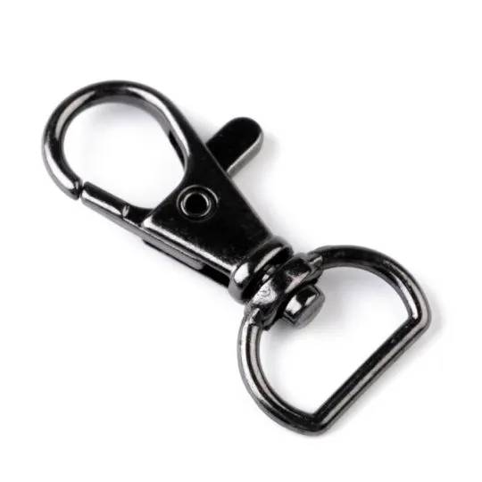 Karabiner schwarz 12mm im 3er-Pack