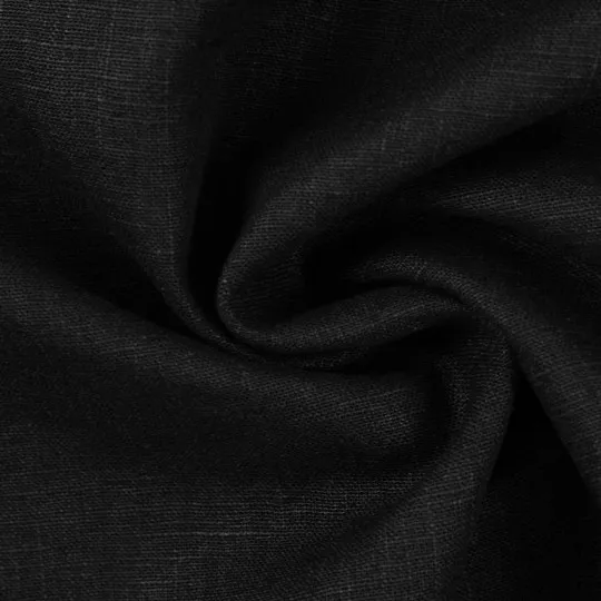 50cm Kilian Leinen-Mischgewebe schwarz