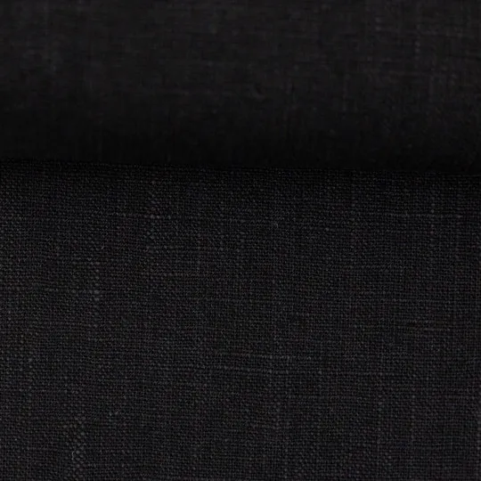 50cm Kilian Leinen-Mischgewebe schwarz