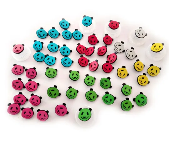 53x Kinderknöpfe Panda Bär bunt gemischt