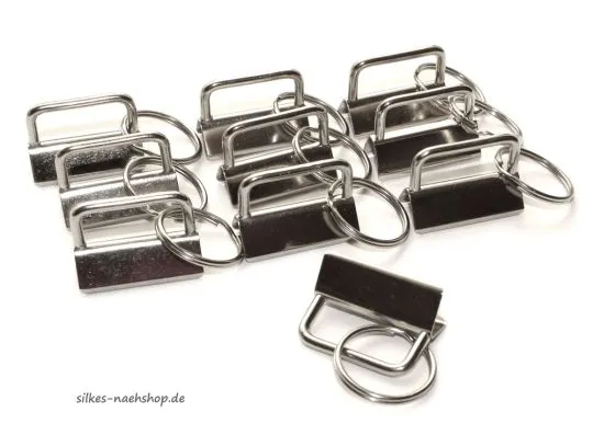 Klemmschließe mit Schlüsselring 30mm 10er-Pack