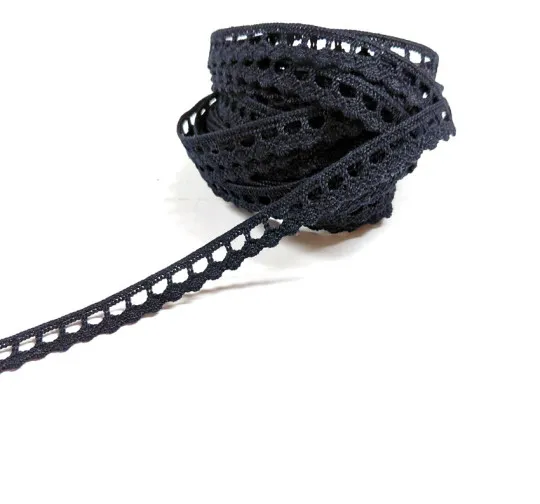 6m Klöppelspitze 10mm schwarz