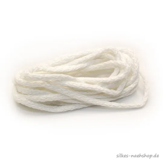 Baumwollkordel weiß 3mm 2,50m