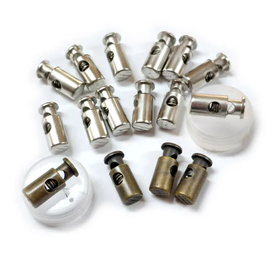 16x Kordelstopper Zylinderform 23mm