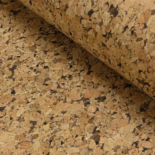 Korkstoff mit Filzabseite zweifarbig 30cm x 140cm