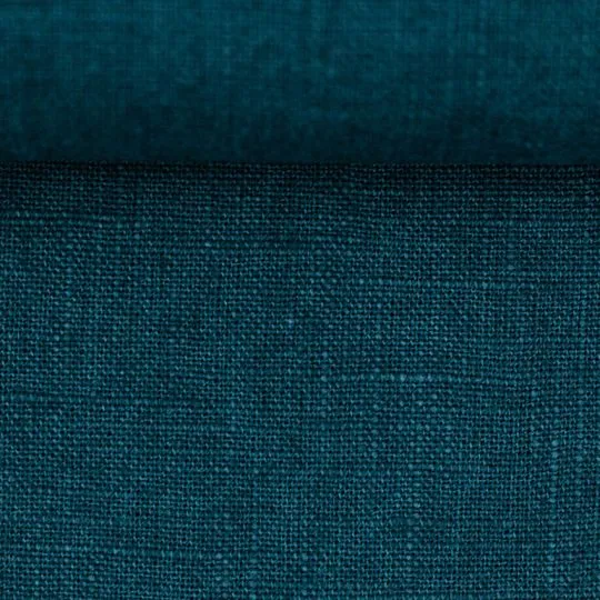 50cm Basic Leinenstoff petrol