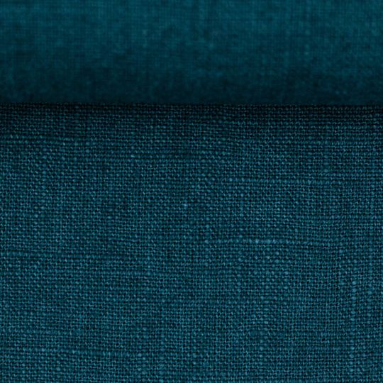 Rest: 50cm Basic Leinenstoff petrol