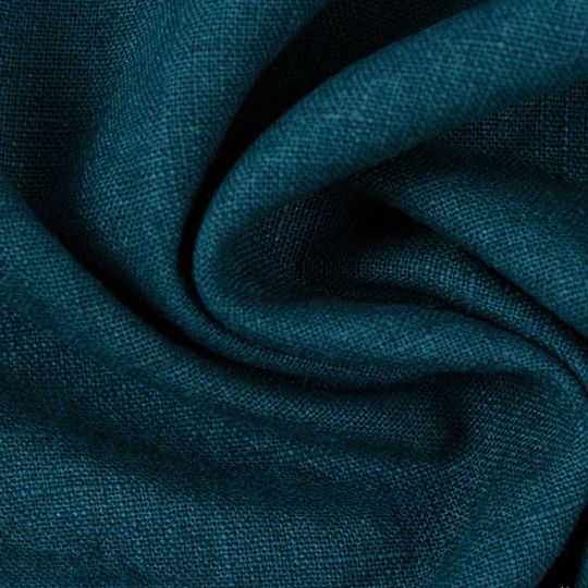 Rest: 50cm Basic Leinenstoff petrol