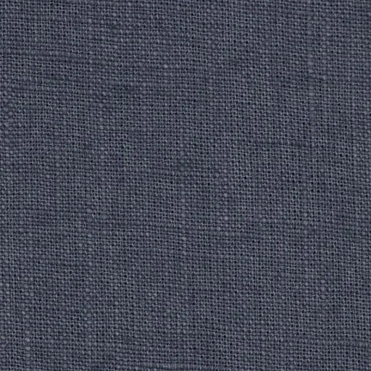 50cm Basic Leinenstoff rauchblau