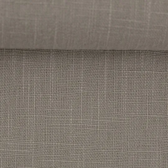 Rest: 60cm Basic Leinenstoff schlamm