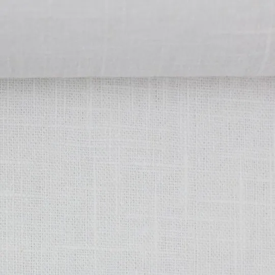 50cm Basic Leinenstoff reinweiß