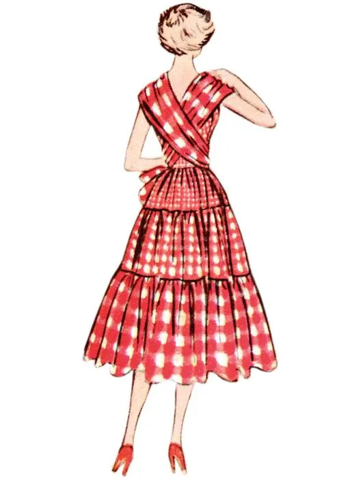 M8280 McCalls Schnittmuster Vintage Kleid 50er-Jahre
