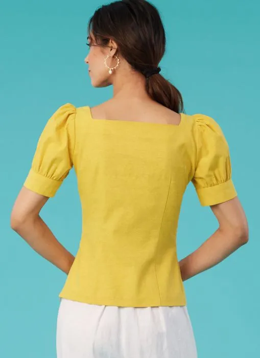 M8287 McCalls Schnittmuster Top Blusenshirt