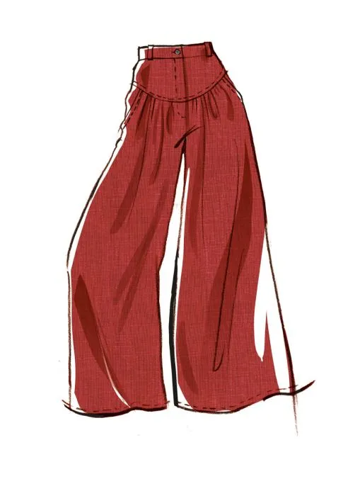 M8292 McCalls Schnittmuster weite Hose
