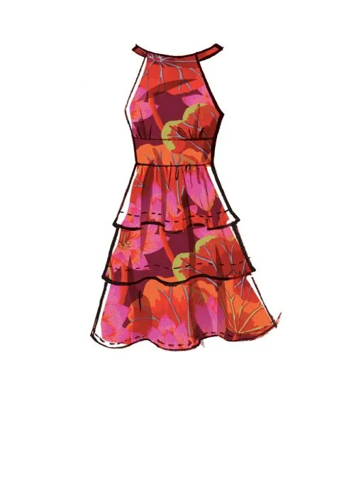 M8322 McCalls Schnittmuster Partykleid Cocktailkleid