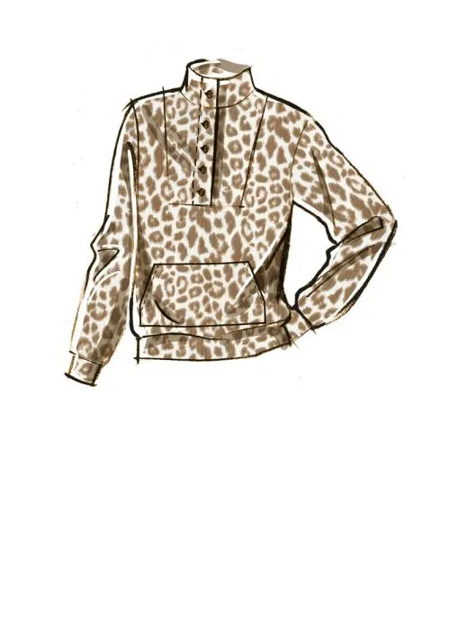 M8343 McCalls Schnittmuster Sweatshirts