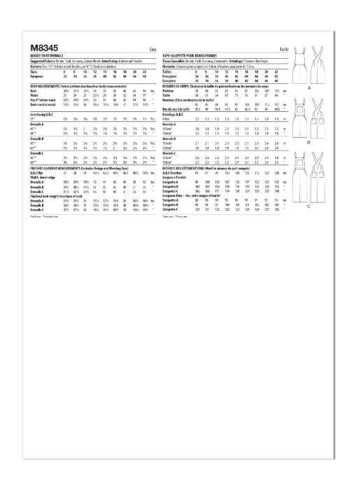 M8345 McCalls Schnittmuster Trägekleid