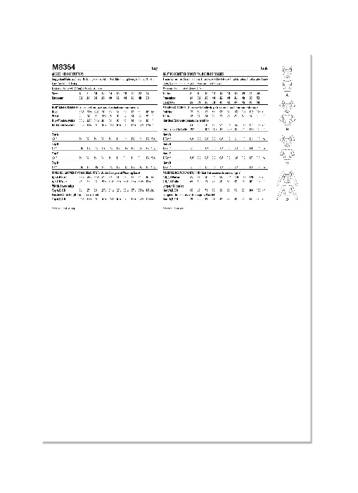 M8364 McCalls Schnittmuster Bustiertop Jerseytop