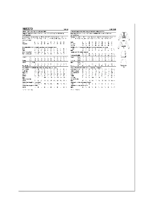 M8370 McCalls Schnittmuster Kostüm