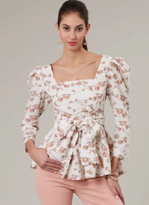 M8388 McCalls Schnittmuster Top Blusenshirt