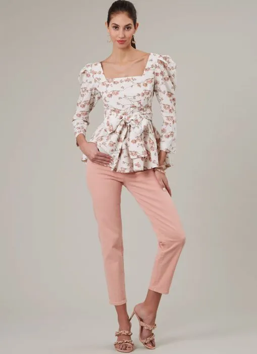 M8388 McCalls Schnittmuster Top Blusenshirt