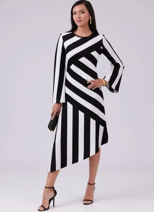 M8448 McCalls Schnittmuster Jerseykleid