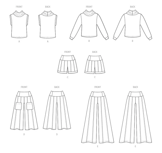 M8456 McCalls Schnittmuster Kombination