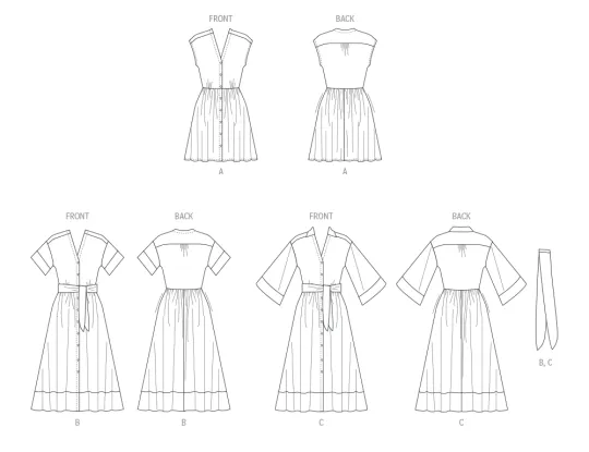 M8477 McCalls Schnittmuster Kleid