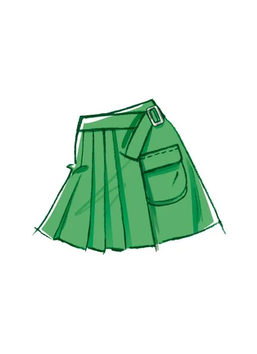 M8479 McCalls Schnittmuster Wickelrock