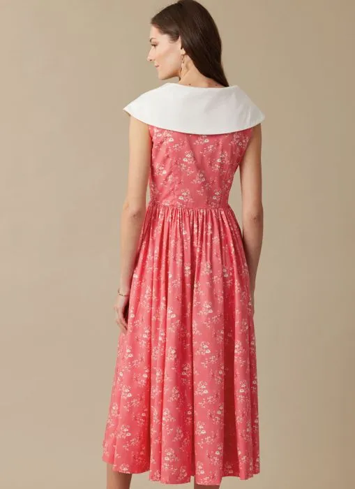 M8539 McCalls Schnittmuster Laura Ashley Retrokleid