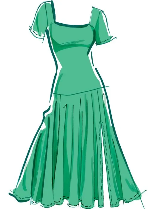 M8551 McCalls Schnittmuster Jerseykleid