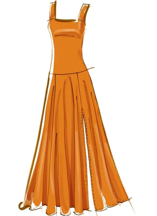 M8551 McCalls Schnittmuster Jerseykleid