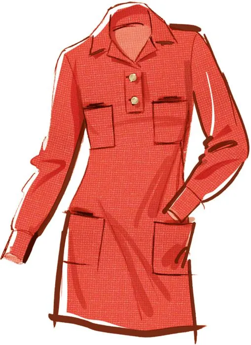 M8552 McCalls Schnittmuster Polokleid