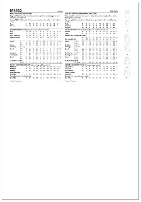 M8552 McCalls Schnittmuster Polokleid