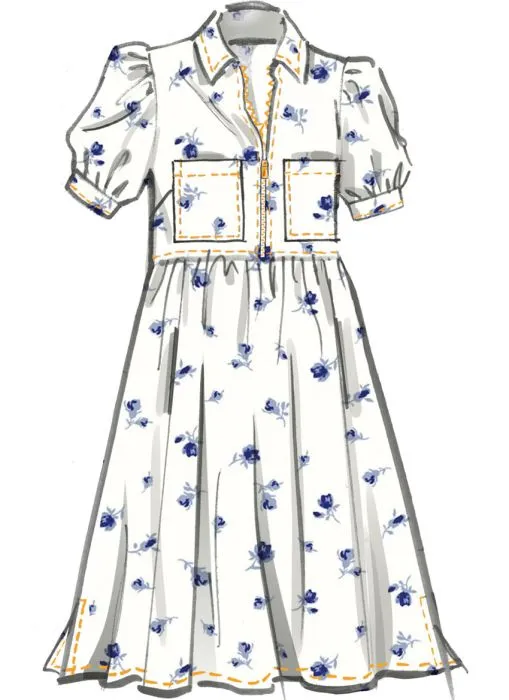 M8553 McCalls Schnittmuster Kleid