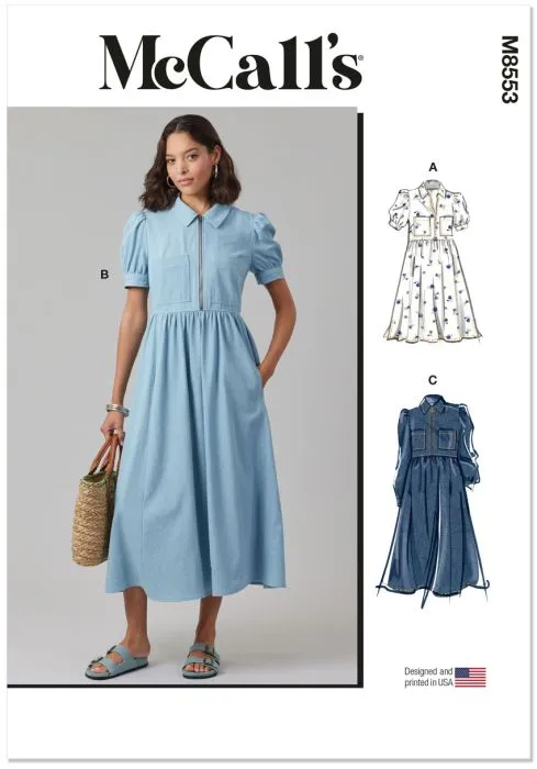 M8553 McCalls Schnittmuster Kleid