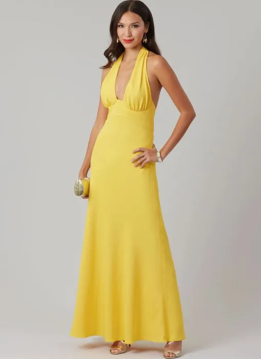 M8555 McCalls Schnittmuster Neckholder Dress